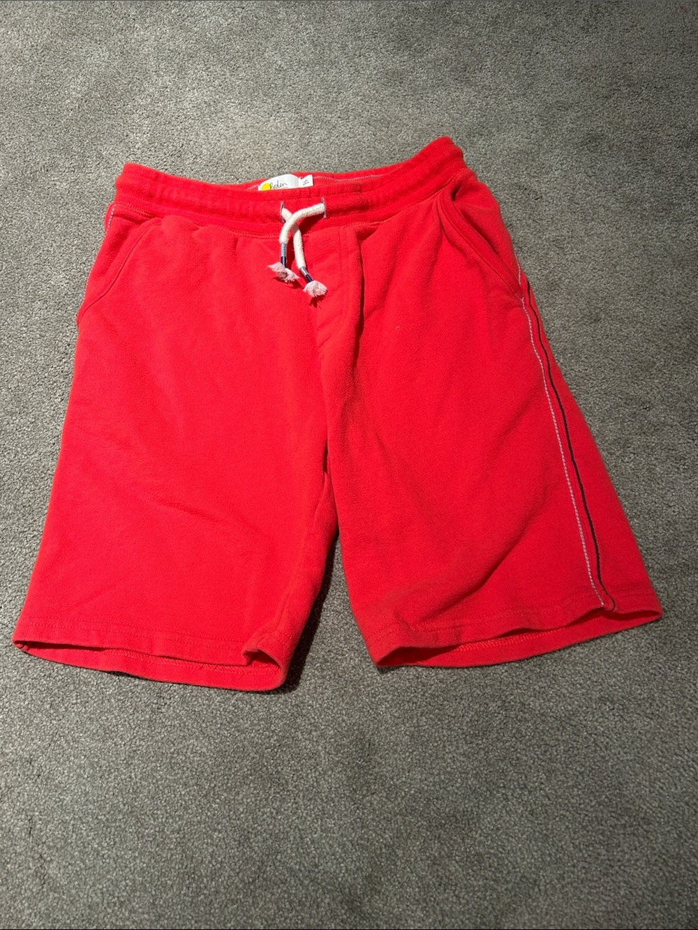 Mini Boden Red Drawstring Kids Shorts